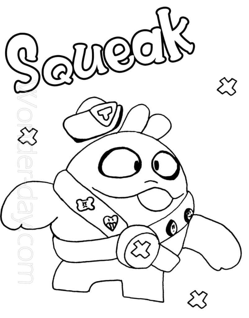 Tô màu Squeak Trong Brawl Stars