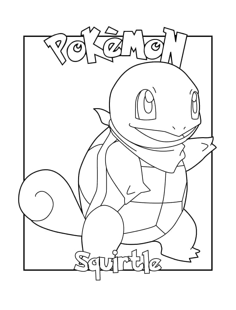 Tô màu Squirtle Cute