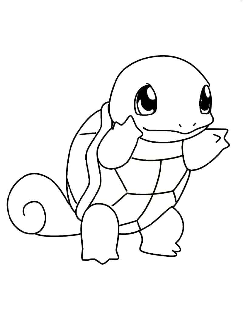 Tô màu Squirtle Đáng Yêu