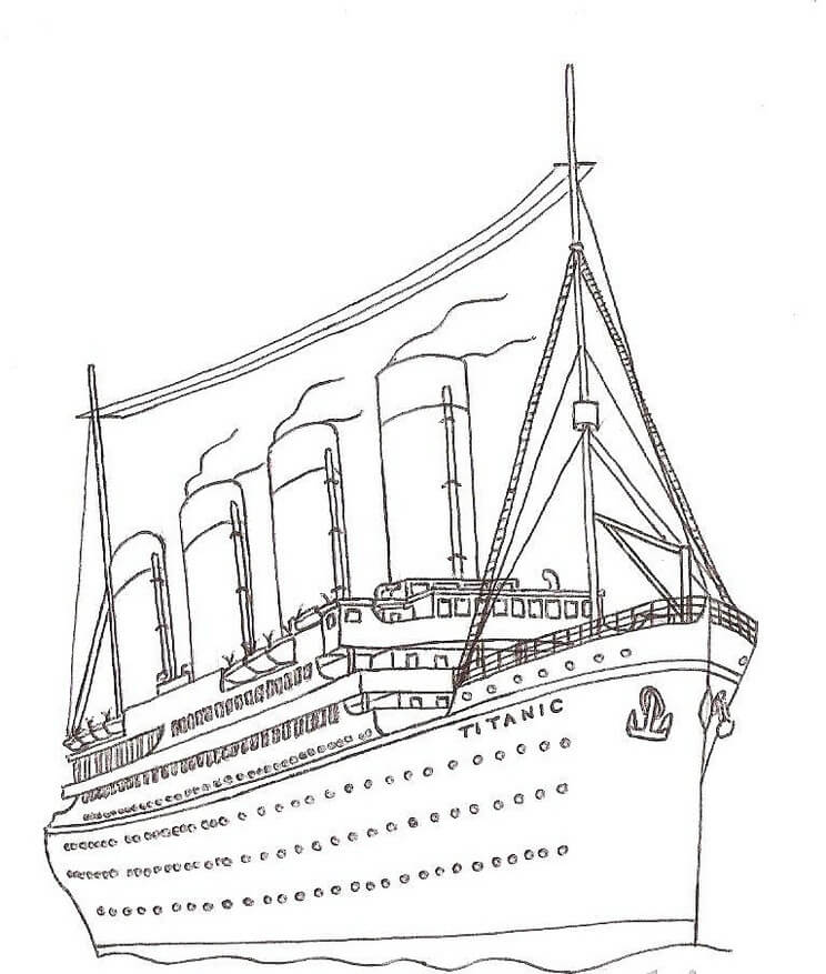 Tô màu Tàu Titanic Lớn