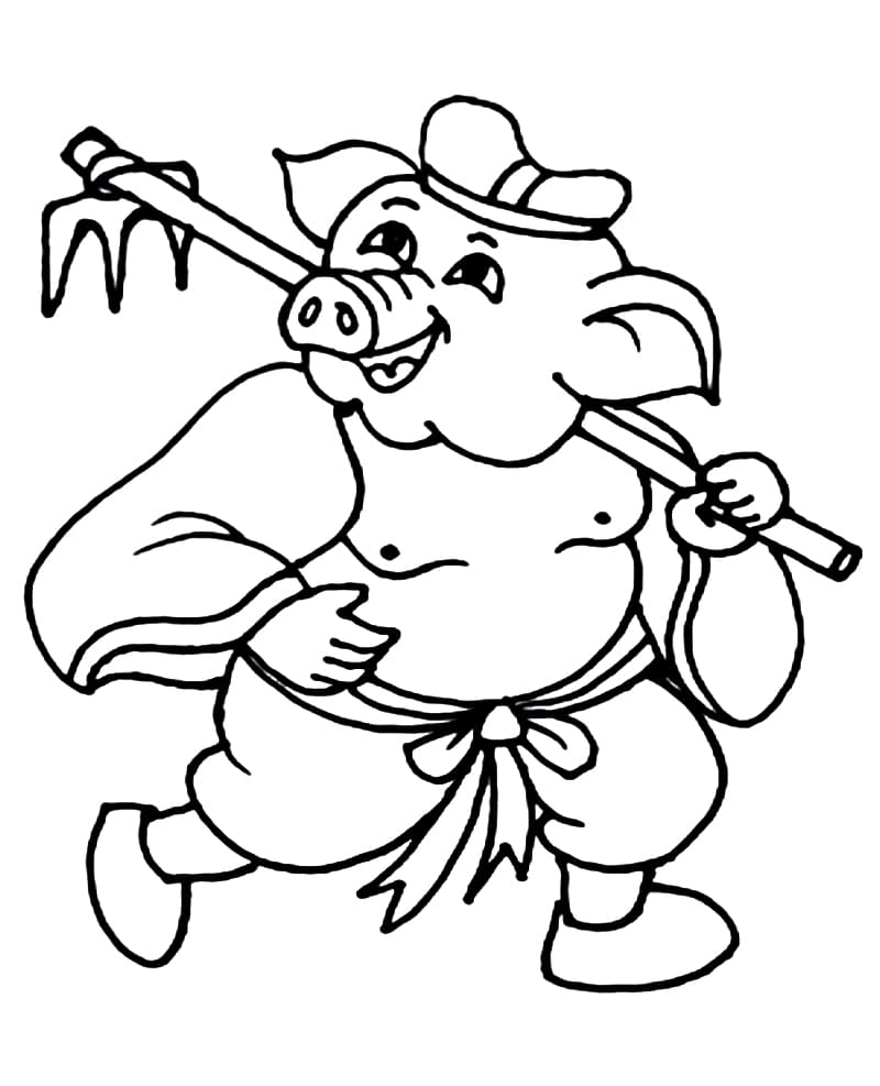 Tô màu Trư Bát Giới Vui Nhộn
