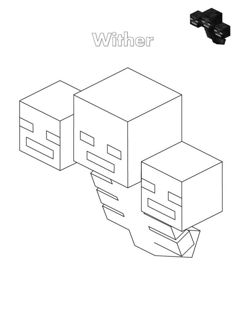 Tô màu Wither Trong Minecraft
